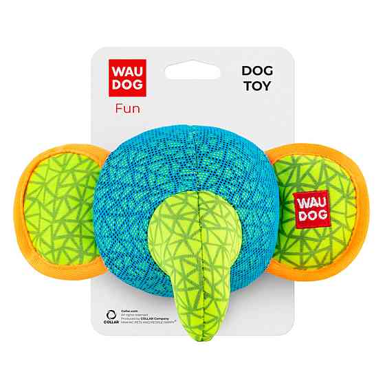 Іграшка для собак WAUDOG Fun, "Слон", Ш 20 см, Д 14 см блакитний Київ