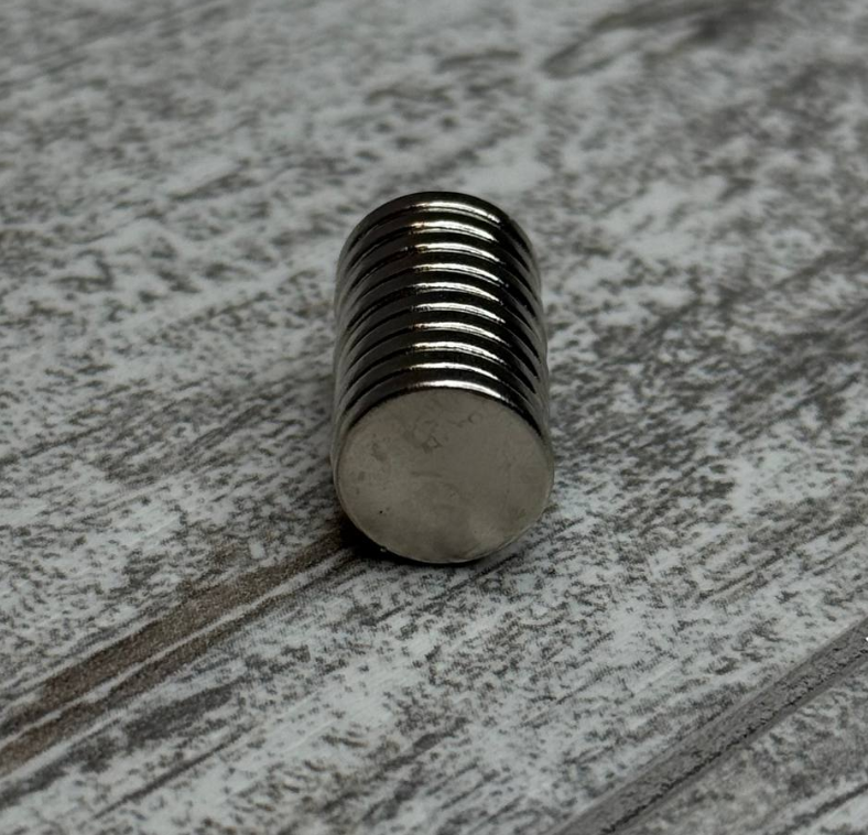 Неодимові магніти 10x2мм N35 набір із 10 шт. для майстерні, електроніки та побуту Київ - фото 4