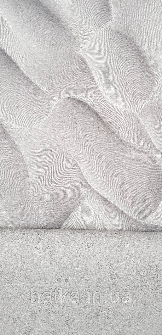 Обои виниловые на флизелине Sintra Adria метровые абстракция волны 3д структурные серые Киев - изображение 3