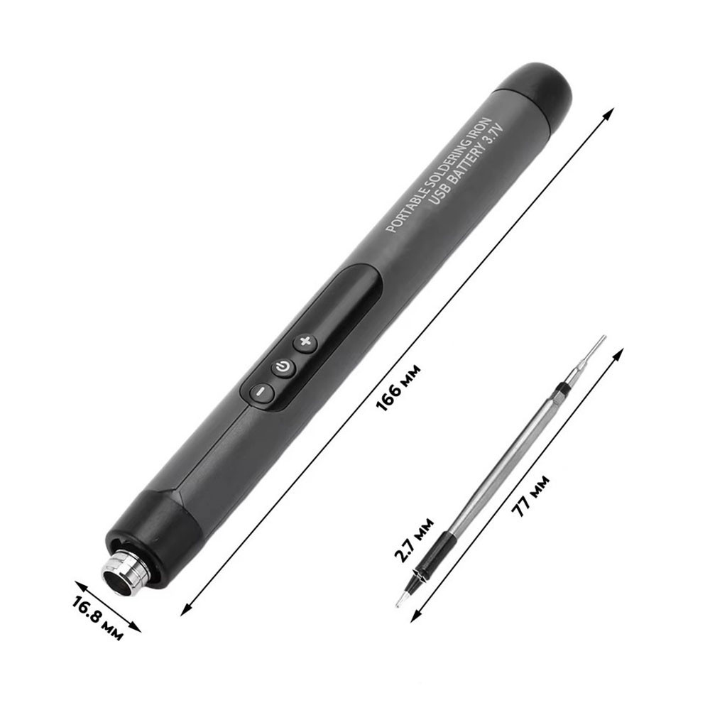 Паяльник з регулюванням температури 8Вт,USB,260-420 ° C,C200S G SET SBR Київ - фото 8