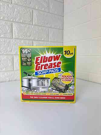 Elbow Grease Губка металева з мильним розчином для миття посуду 10 шт Гостомель