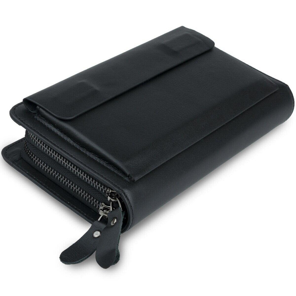 Клатч мужской из натуральной кожи Черный (Vintage) Киев - изображение 3