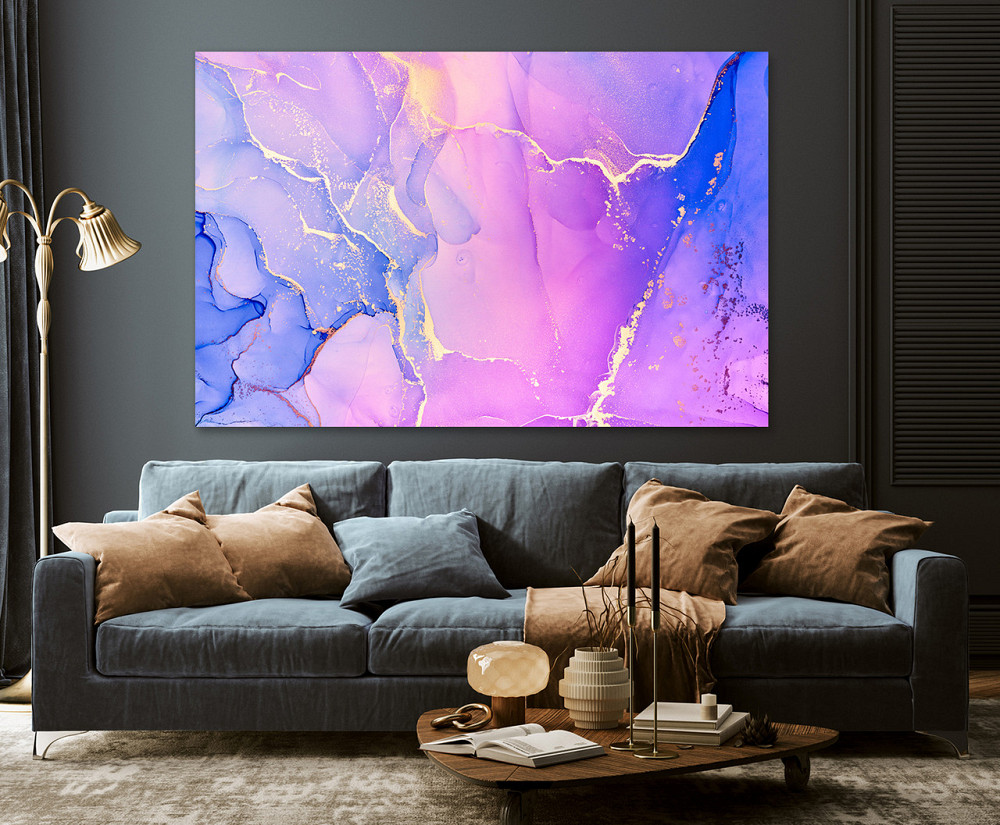 Картина полотно у вітальню / спальню    Абстракція  MLP_276 ( 60х30см ) 90х180см Київ - фото 3