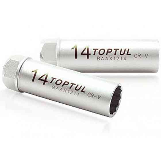 Головка свічкова 14мм 3/8" 12гр, тонкостінна Toptul BAAX-1214 Винница