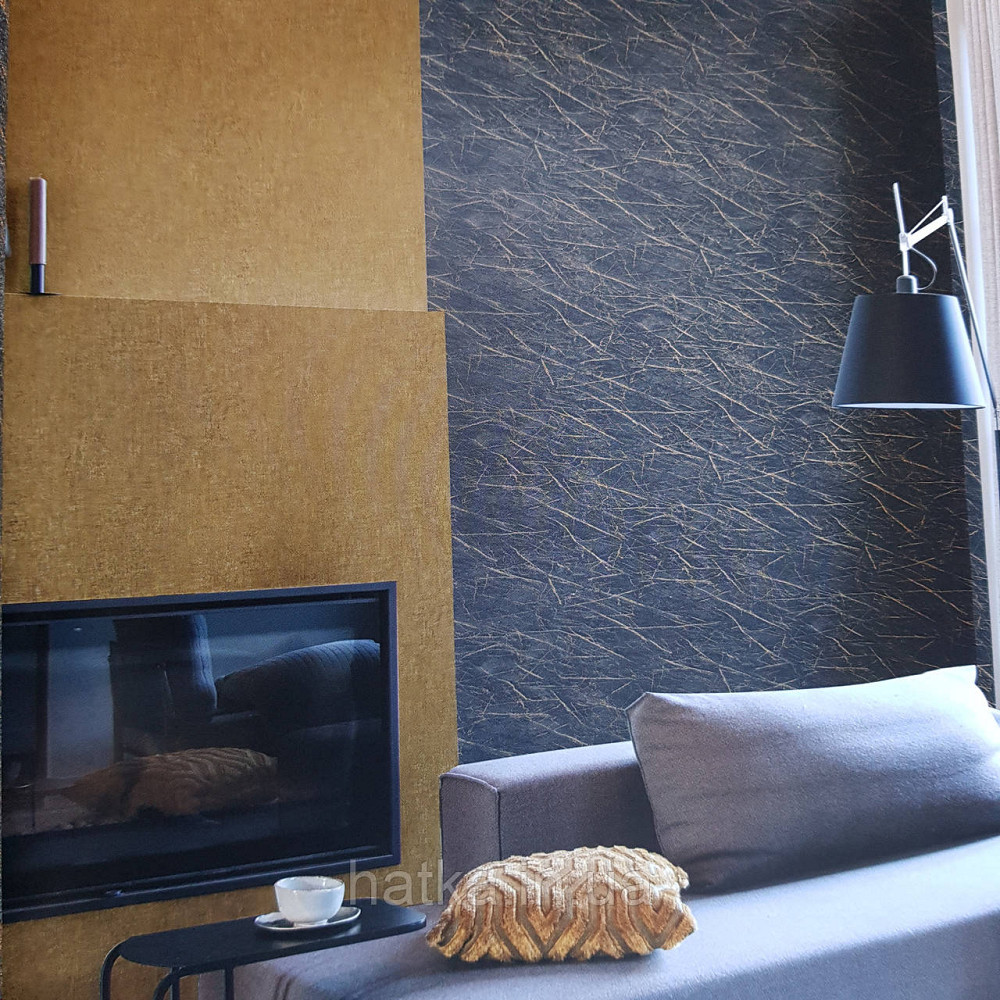 Шпалери вінілові на флізелін Rasch Factory 0.53х10,05 під штукатурку під бетон жовті золотисті 429312 Київ - фото 1