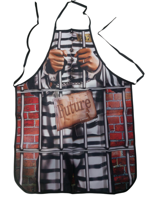 Прикольний фартух для чоловіків Future 80 на 60 см різнобарвний Київ - фото 2