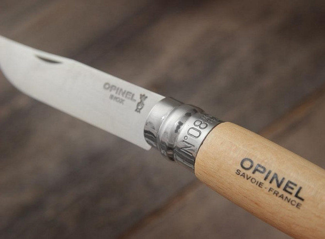 Кухонний Ніж універсальний Opinel "Inox Natural blister №8" (000405) Нержавіюча сталь Нововолинськ - фото 4