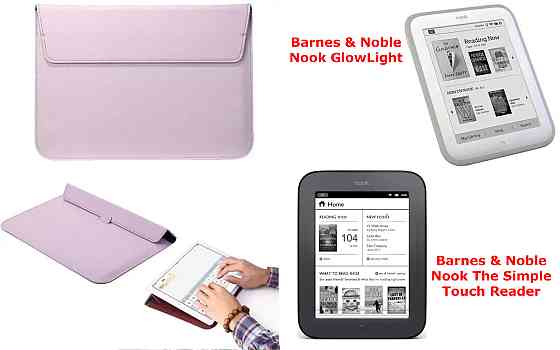 Чохол-конверт VitoCase для Barnes & Noble Nook GlowLight, The Simple Touch Reader, з функцією підставки для книги Фіолетовий Київ