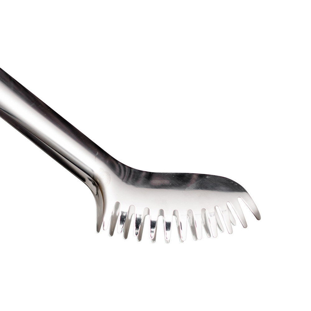 Щипцы кухонные металлические 23×4 (см) кулинарные щипцы для мяса, рыбы, гриля поварские щипцы Серебристый HP-8-65 Киев - изображение 2