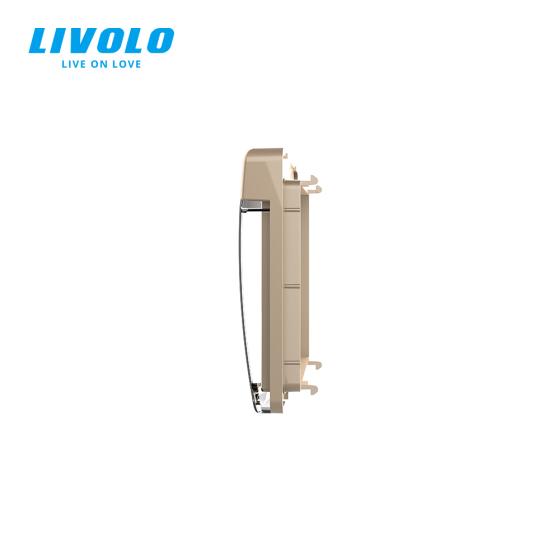 LIVOLO Кришка для розетки LIVOLO IP44 – захист від вологи та бризок, золота (VL- -2A) Коломия