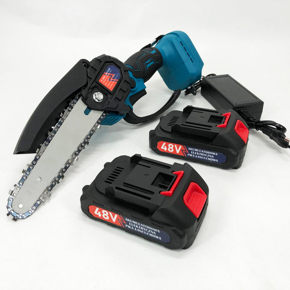 Універсальна міні-пила з акумулятором 6"(15 см) Domotec 24V, Електрична пилка по дереву для дачі QU-74 Івано-Франківськ - фото 9