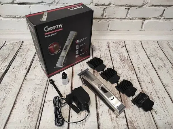 Машинка для стрижки Gemei GM-657 беспроводная, 4 насадки, качественный триммер для дома и салона PT Киев - изображение 9