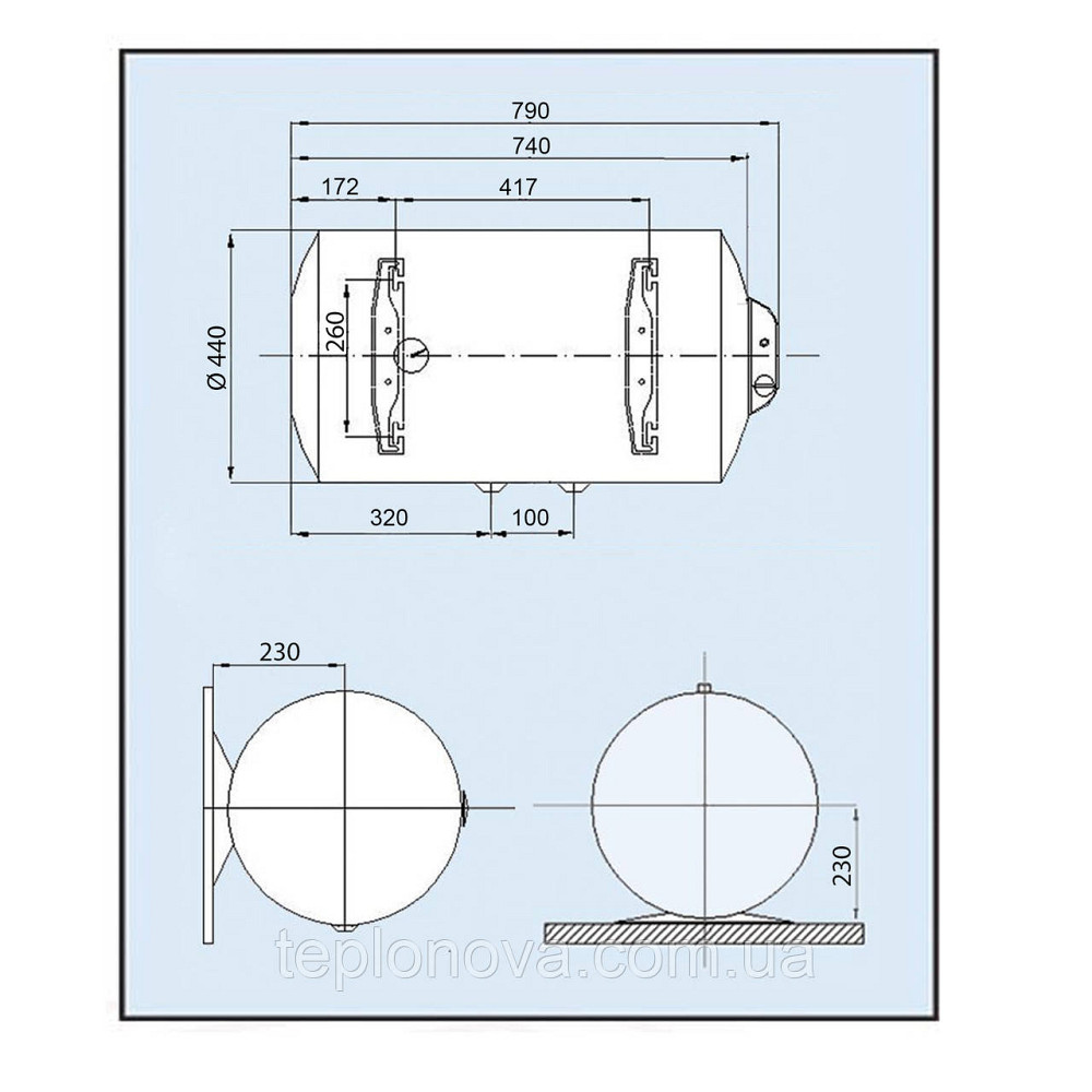 Водонагрівач LEOV LH 80 l горизонтальний Чернівці - фото 8