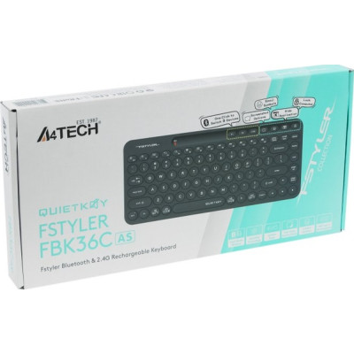 Клавиатура A4Tech FBK36C Wireless/Bluetooth Black (4711421000222) Винница - изображение 7