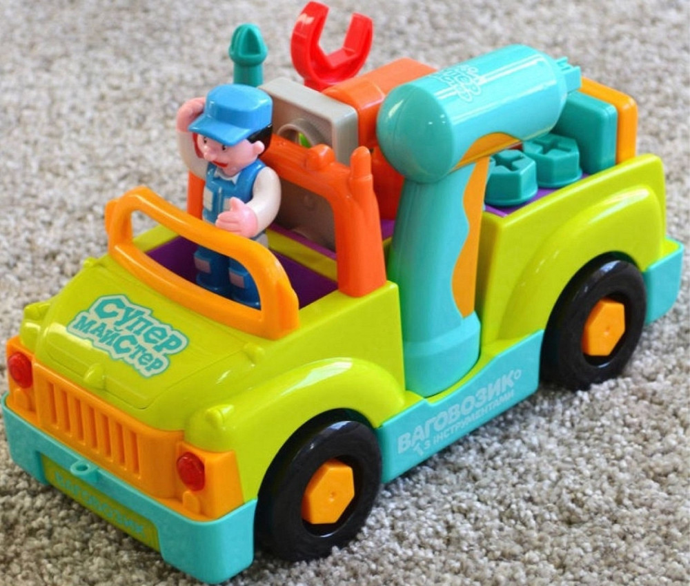 Машинка Конструктор с инструментами Музыкальная, Свет, открыв капот. Киев - изображение 5