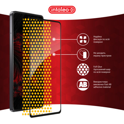 Скло захисне Intaleo Full Glue Moto G75 Black (1283126607400) Вінниця - фото 7