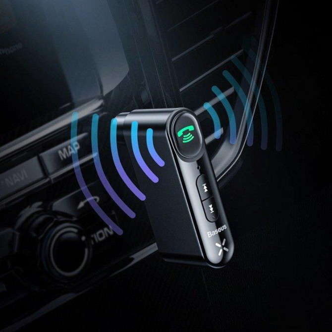 Bluetooth 5.1 приймач Baseus Type 7 c AUX виходом 3.5мм з мікрофоном для автомагнітол, колонок WXQY-01 Николаев - изображение 7