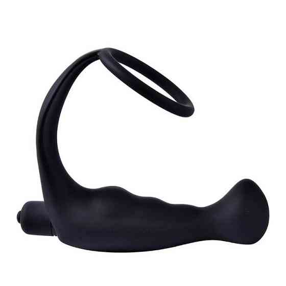 Анальный массажер стимулятор простаты с вибрацией Roger-4 - Черный Винница