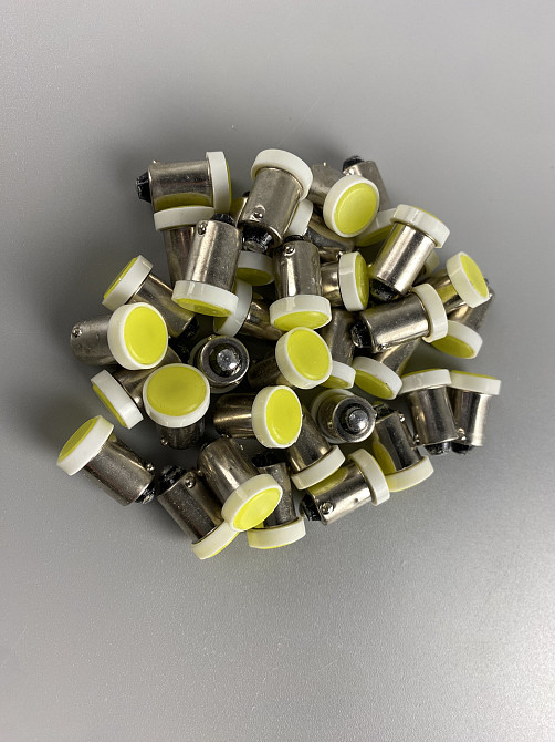 Лампа LED габаритних вогнів і панелі приладів 12V COB chip цоколь BA9S, лампа для внутрішнього освітлення авто Мукачево - фото 3