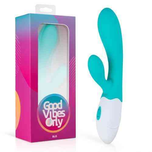 Вибратор-кролик Blis Good Vibes Only, силиконовый, голубой, 20 см х 3.2 см Sex Aura Киев
