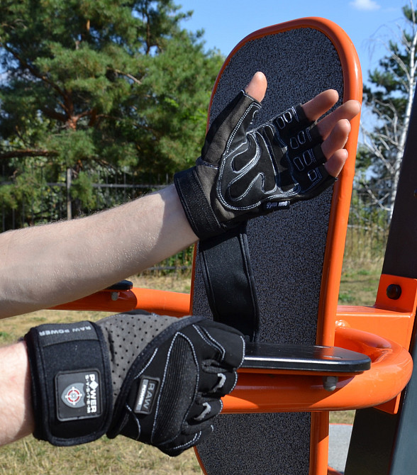 Рукавички для фітнесу Power System PS-2850 Raw Power Black/Grey L Каменское - изображение 5