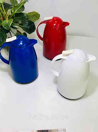 Термос «Датч» 1000 мл скляна колба пластиковий корпус утримання тепла до 12-24 годин білий Київ