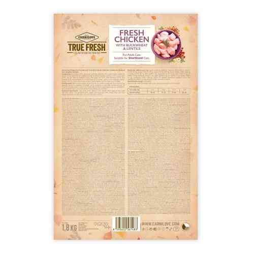Корм сухой Carnilove True Fresh Cat Fresh Chicken для взрослых кошек с курицей 1,8 кг Киев