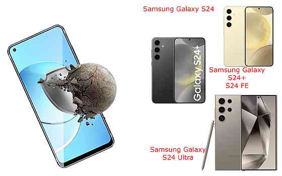 Захисне скло DefenzoGlass для Samsung Galaxy S24, S24+, S24 FE, S24 Ultra – подвійна міцність Київ