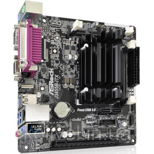 ASRock J3455B-ITX/REF(Intel Quad-Core 2.3GHz, 2xDDR3 SoDIMM, VGA/HDMI, 1*PCIe, 2xSATAIII, mini ITX) Киев - изображение 2