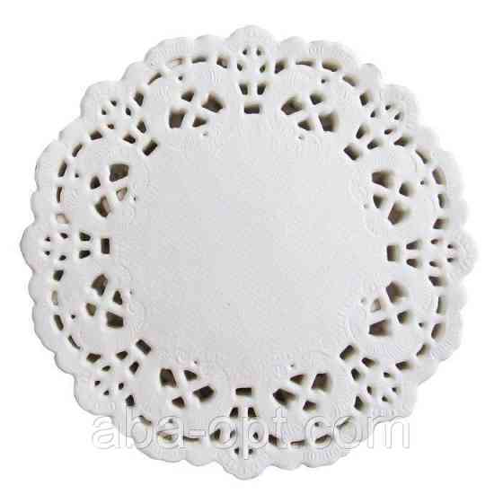 Серветки ажурні паперові круглі Ø 9 см ( 100 шт) Одеса