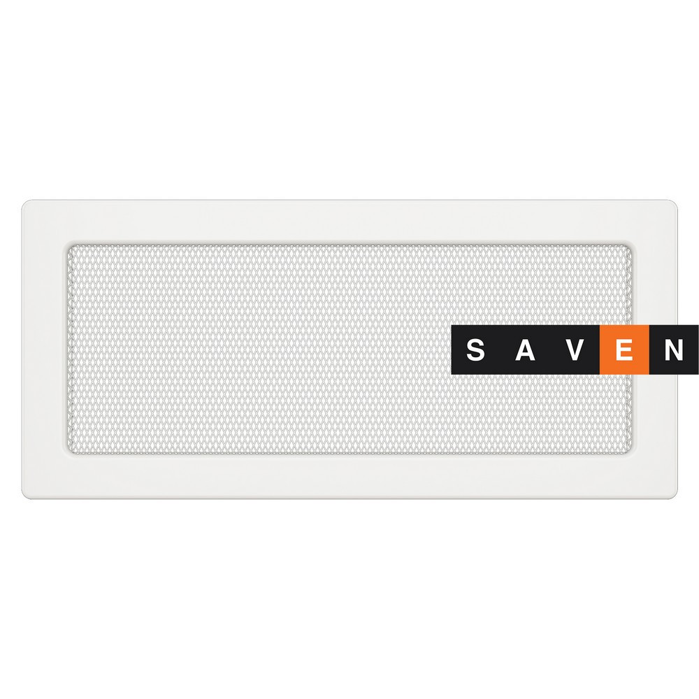 Вентиляційна решітка для каміна SAVEN 17х37 біла Львів - фото 1