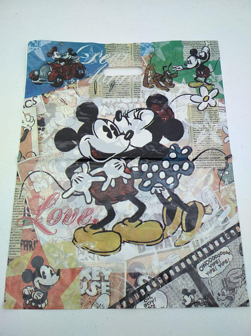 Пакет із прорізною ручкою (40*50)" Дитячий світ "Мікі" Леомі (50 шт.) Харків - фото 1