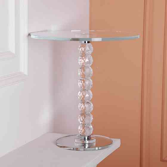 Yiwu Тортівниця скляна на ніжці 30×32 см см підставка для торта, капкейків прозора HP-4-81L Киев