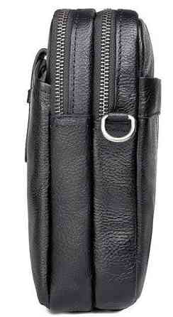 Сумка мужская кожаная флотар Vintage 14969 Черная Киев