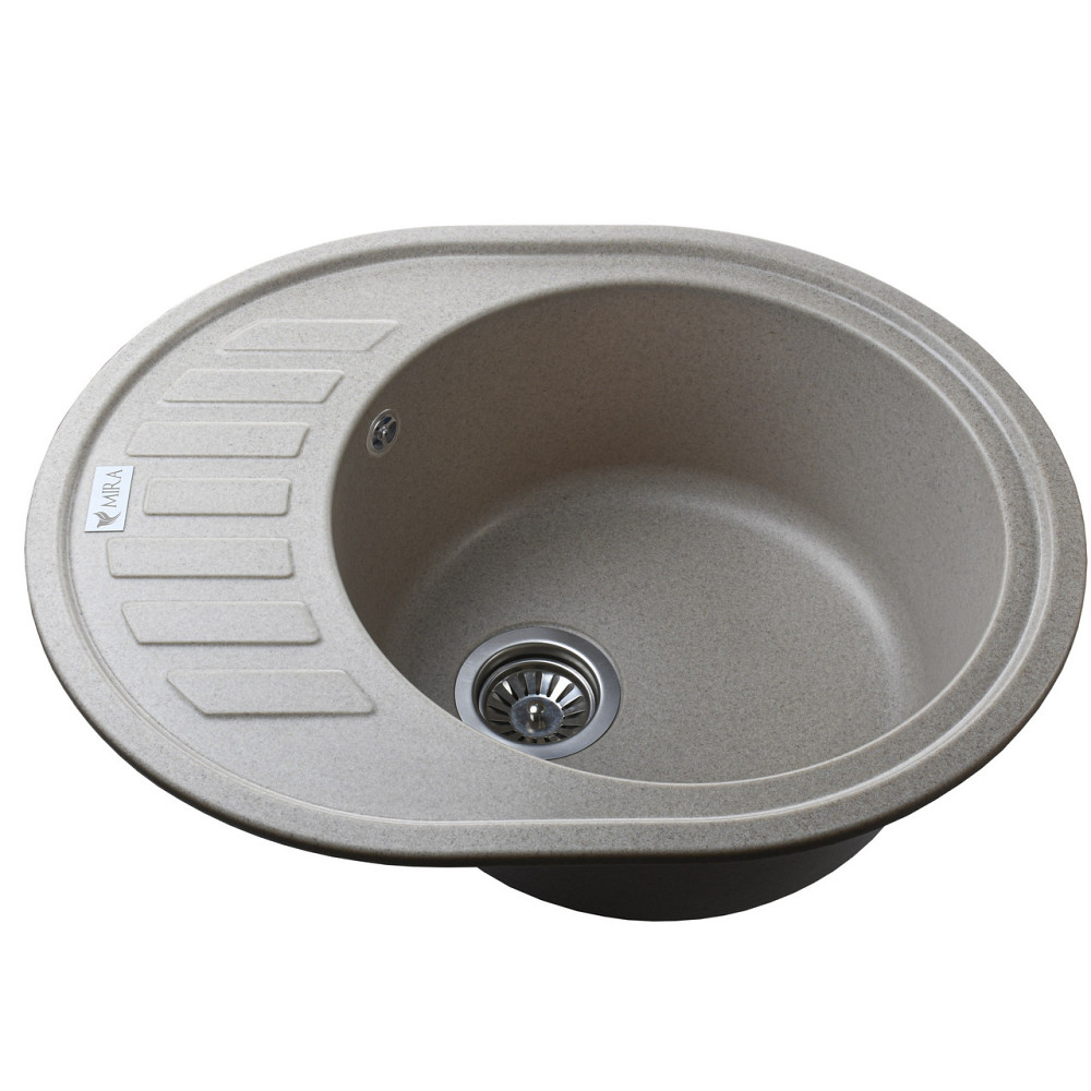Гранитная мойка Mira ARNICA бежевый 620 х 500 мм (000028909) Киев - изображение 3