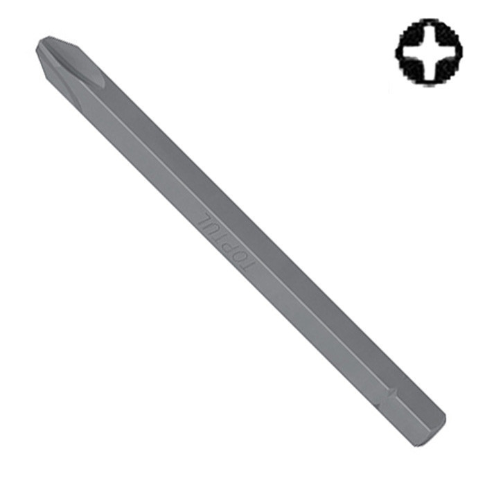 Насадка для ударної викрутки TOPTUL 5/16" L 90 мм PH2 FSBF1002 Чернігів - фото 1