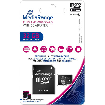 Карта памяти Mediarange 32GB microSD class 10 (MR959) Винница - изображение 4