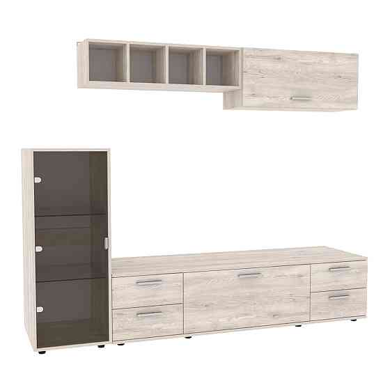 Стінка у вітальню Hugo-3, Самоа Димчастий, 2060х520х1700 Львів