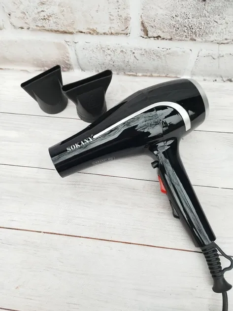 Фен для волосся Sokany SK-14021 2400 Вт, 2 швидкості, 2 режими нагрівання, петля для підвішування, захист Одеса - фото 1