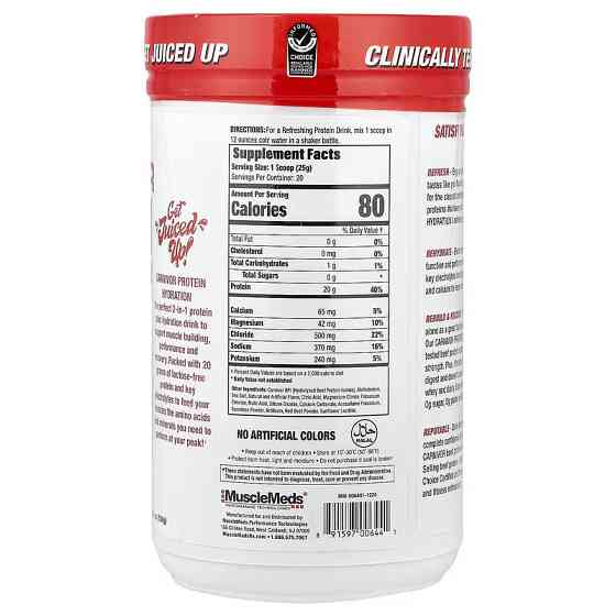 Протеїн MuscleMeds Carnivor Protein Hydration 496 g (Watermelon) Луцьк