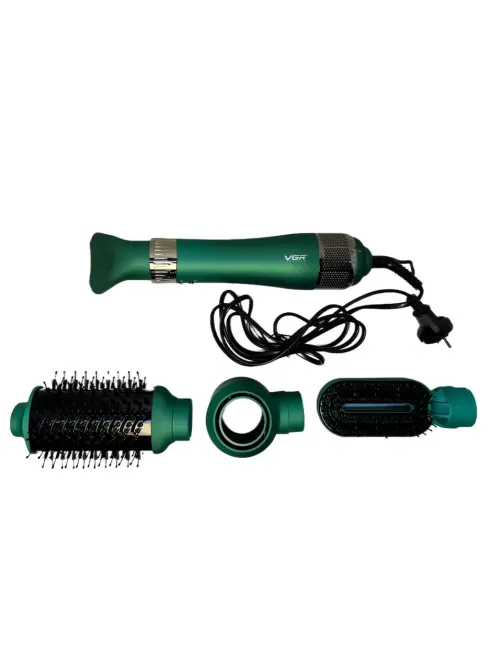 Фен-щітка Hot Air Styler VGR V-493, 1000 Вт, 2 режими, 22 см, шнур 360°, що обертається, 2 м кабель, 4 насадки Одеса - фото 3