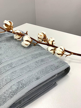 Полотенце махровое Ideal Textile Косичка однотонное плотность 500 г/м2 100х150 см (56860742) Сірий 1 Черновцы - изображение 4