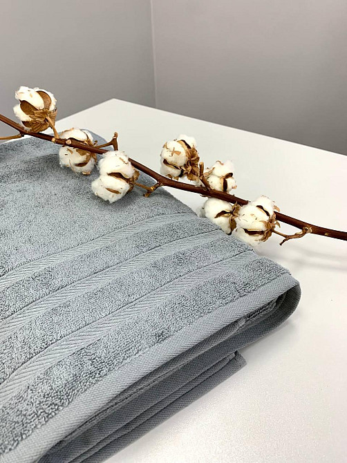 Рушник махровий Ideal Textile Косичка однотонний щільність 500 г/м2 100х150 см (56860742) Сірий Чернівці - фото 4