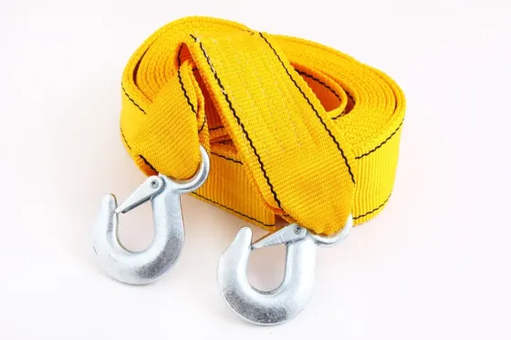 Трос буксировочный лента  8 т/5.5м/6.5см Сила крючки Винница