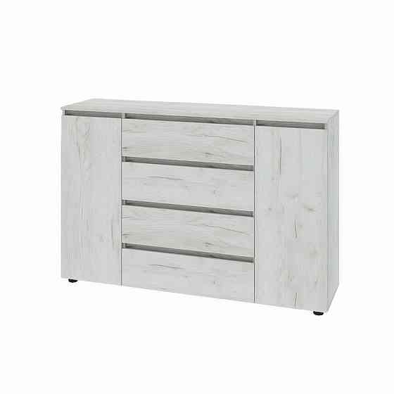 Комод Еверест КЛ-4 Лайт (телескопічні) 140х38х93 см Дуб Крафт білий (DTM-071077) Львів