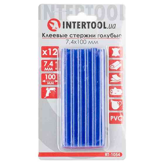 Комплект стрижнів блакитних клейових 7,4 мм*100 мм, 12 шт. Мукачево