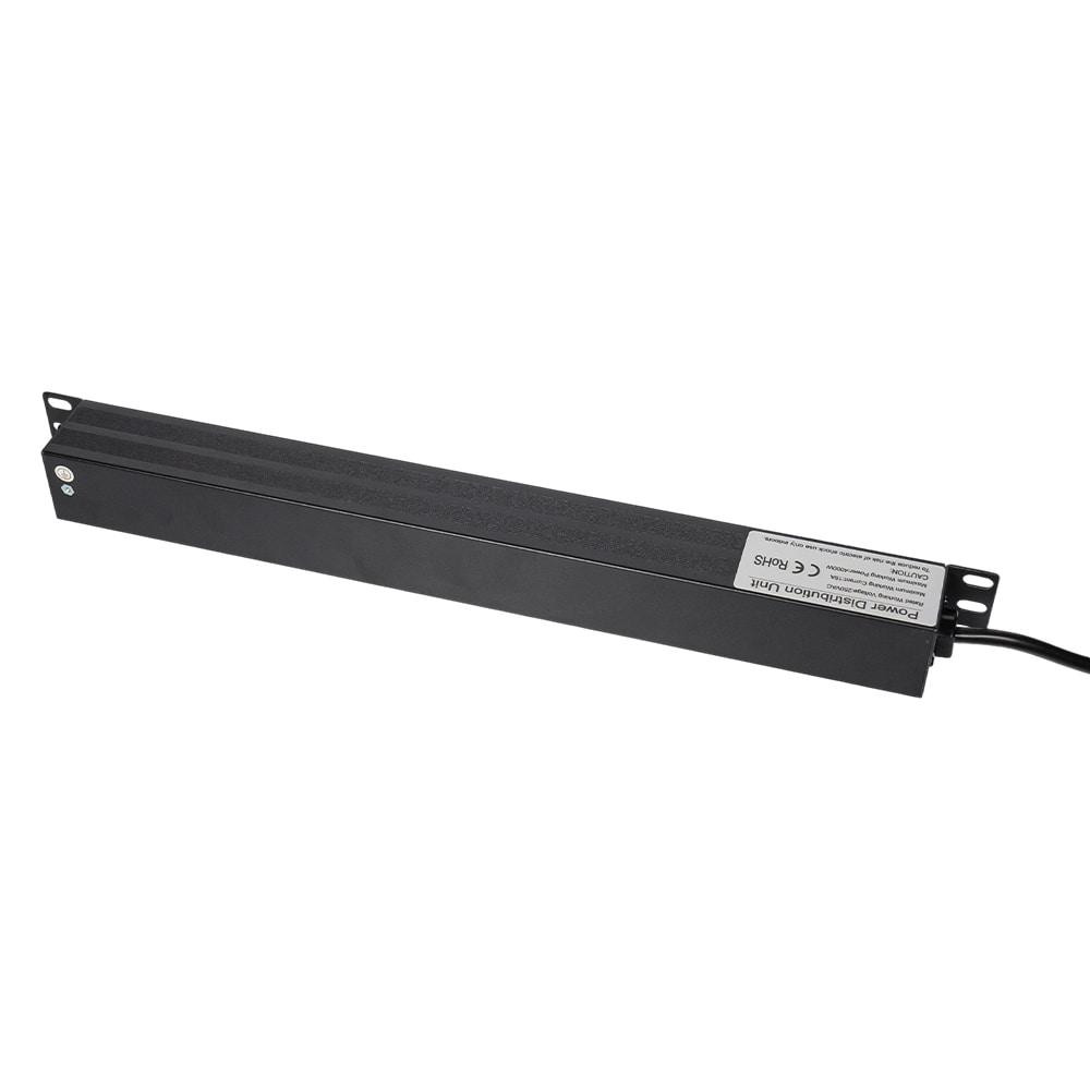 Блок розеток Trinix TRX-PDU/8M-16А Black для комутаційної шафи 19" на 8 розеток, з вимикачем (25-00110) Київ - фото 8