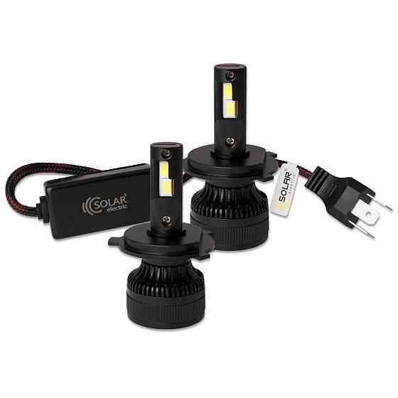 Автолампа Solar LED H4 12/24V 100W 9000Lm 6500K CSP3570 2шт Львів