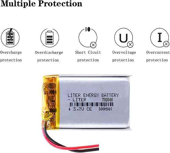 Аккумулятор 3.7В 500мАч для RC и портативных устройств Киев