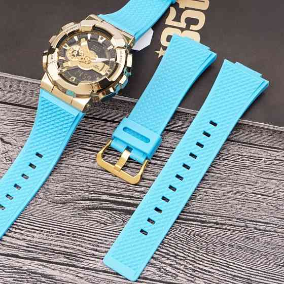 Ремешок для Casio G-Shock GA-100/110 Light Blue GD SBR Киев